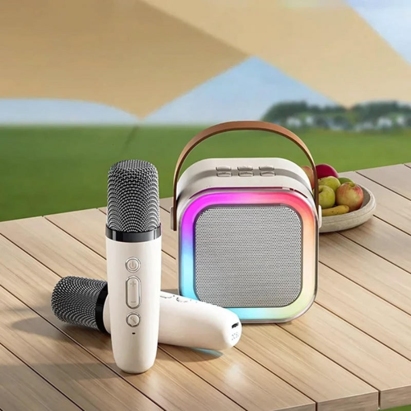 SingWave - Draadloos Mini Karaoke Systeem met Twee Microfoons