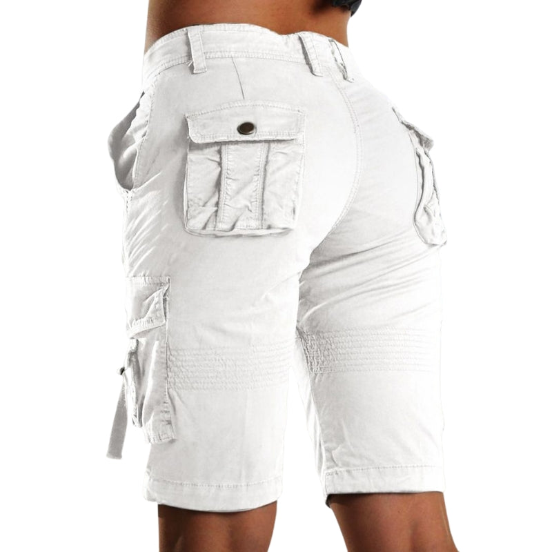 Lena – Dames Flex Cargo Shorts met Verstelbare Taille en Opbergzakken