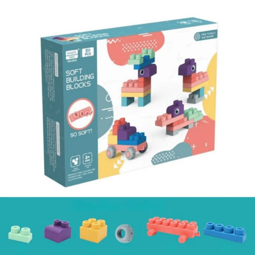 BendiBlocks – Zachte stapelbare bouwstenen met leuke vormen voor veilig creatief spelen