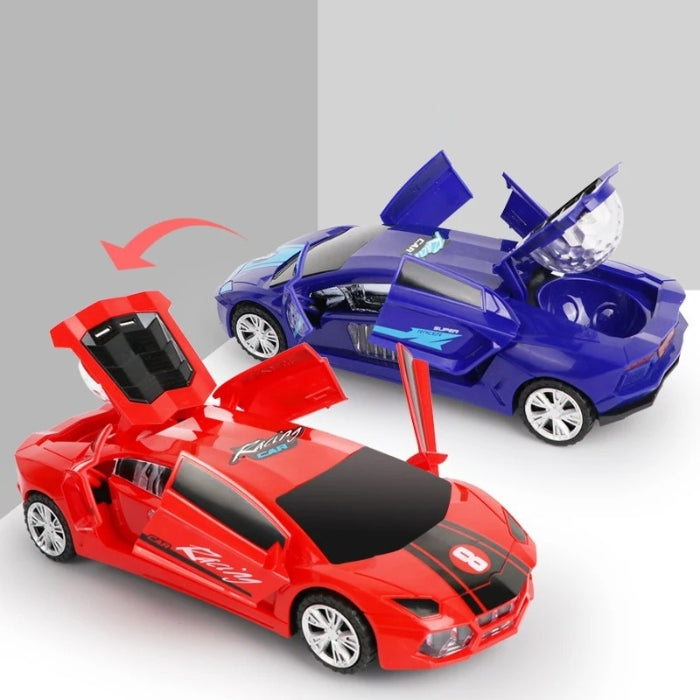 VortexDrive – Multidirectionele speelgoedauto met geluidseffecten en stuntwielontwerp