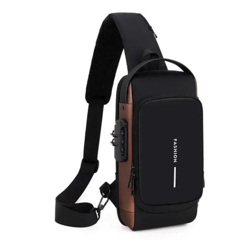 TravelMate – Compacte schoudertas met veilige ritssluiting en verstelbare riem