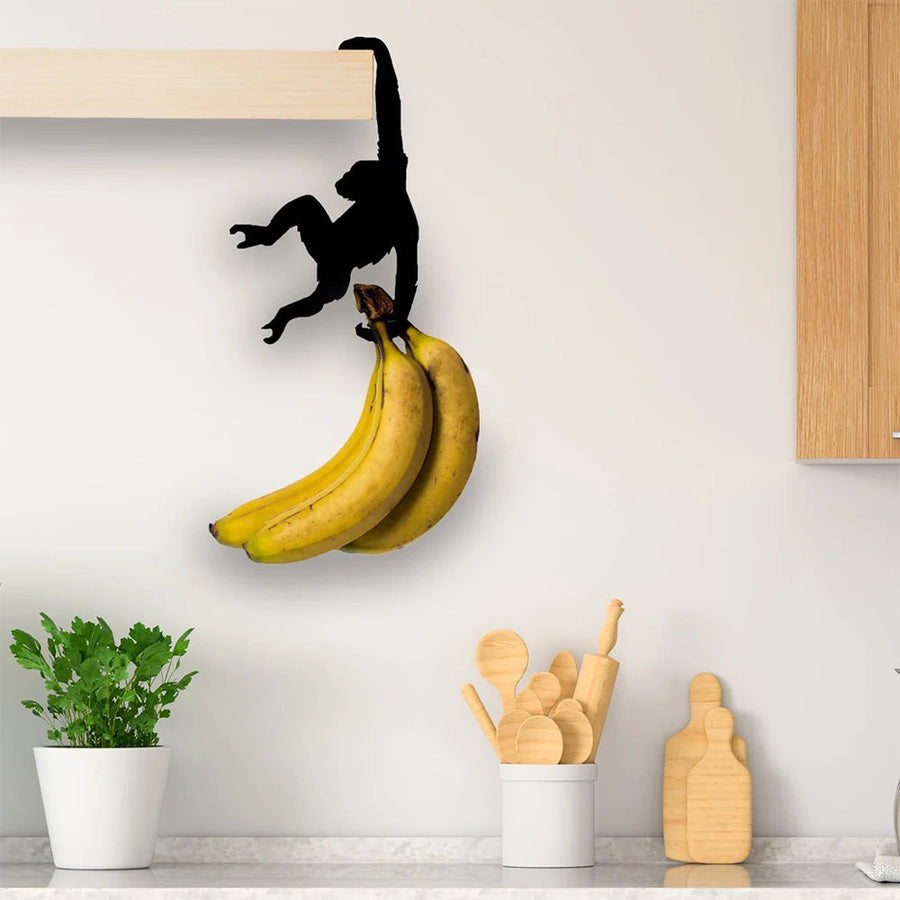 MonkeyGrip - Speelse aap bananenhouder voor in de keuken