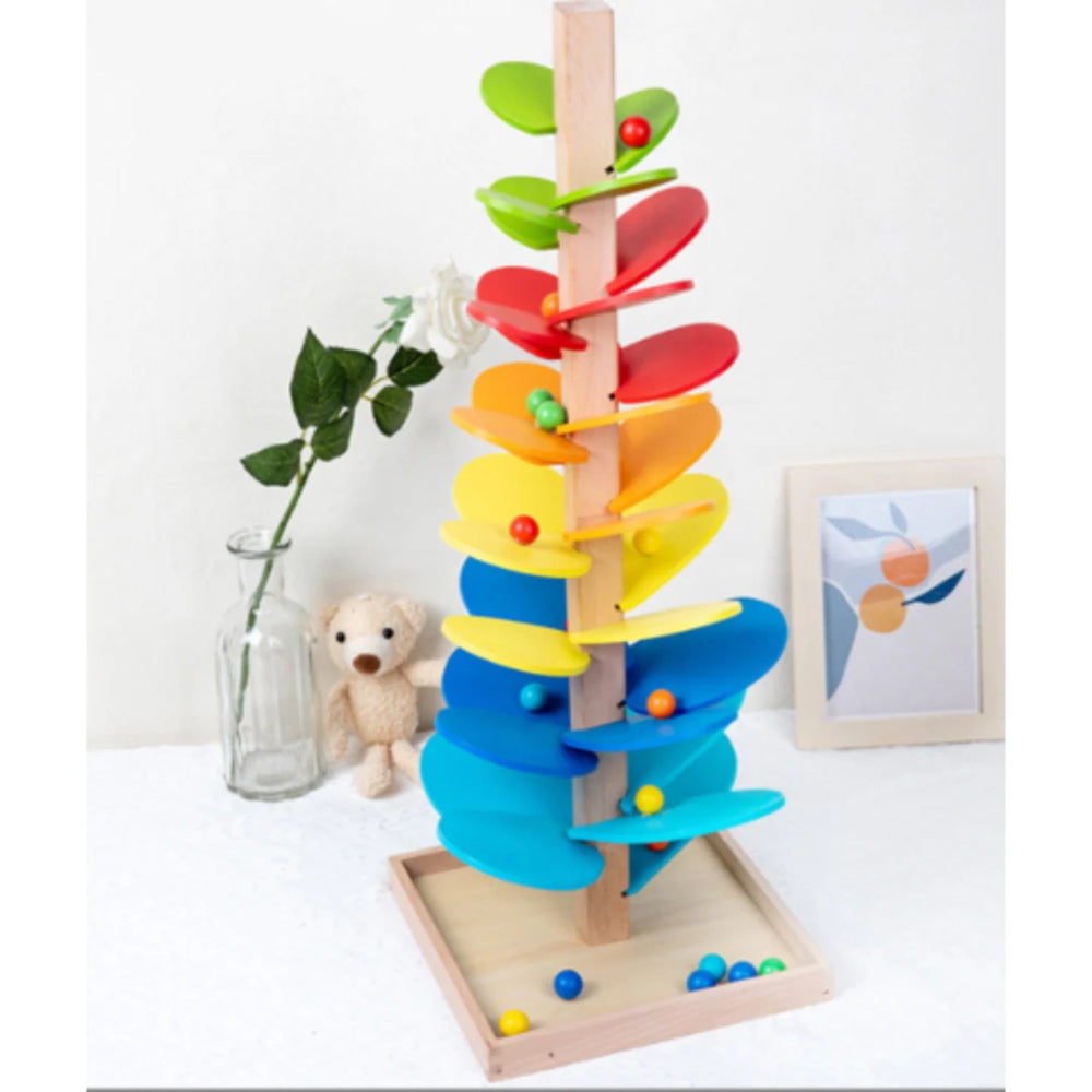 PlayBloom - Regenboogknikkerboom met rustgevend geluid en interactief druppelontwerp