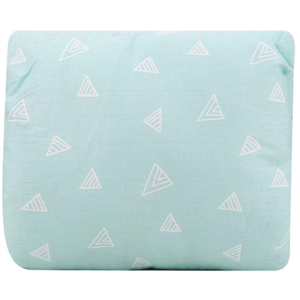 BabyLoom - Bedrukte babywieg met arm en mouwmotief gebogen vorm en centraal kussenpaneel