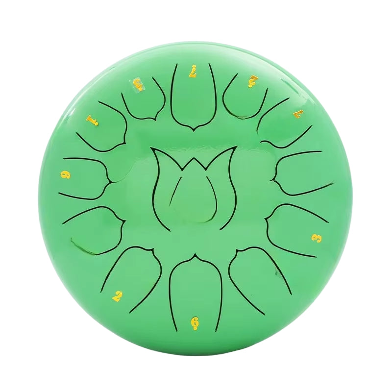 ToneEase – Stalen Hand Pan Trommelset met Drumstokken, Vingerplectrums en Decoratieve Stickers