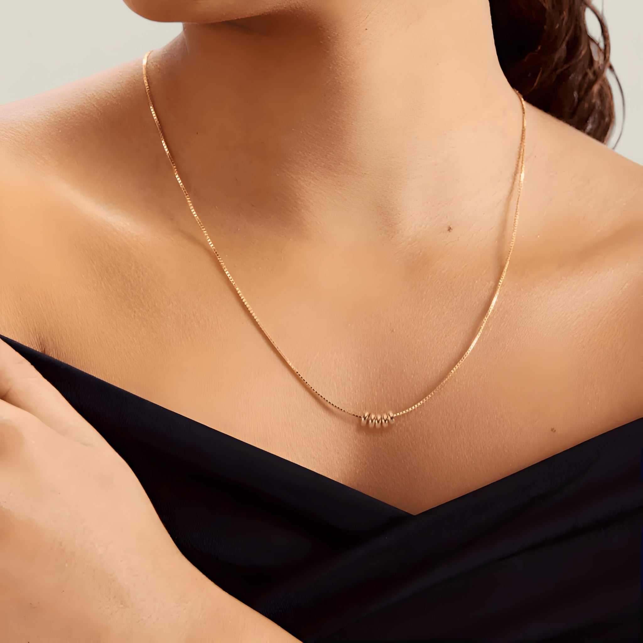 Jasmine – Elegante ketting met 18K vergulding en strak design om uw look te verbeteren