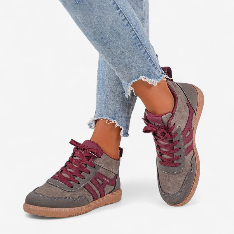Leony – Sneakers met Zachte Zool en Vetersluiting