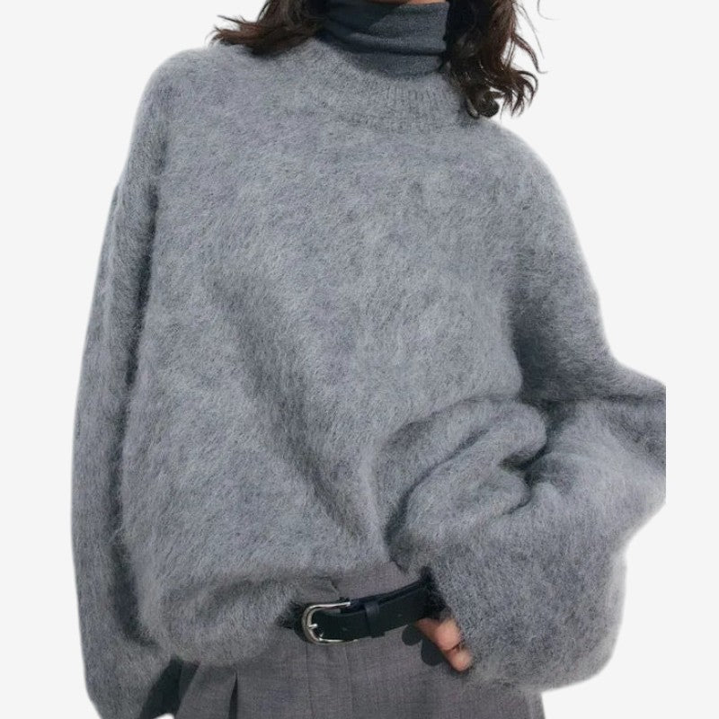 Sydney – Oversized Trui met Ronde Hals en Lange Mouwen