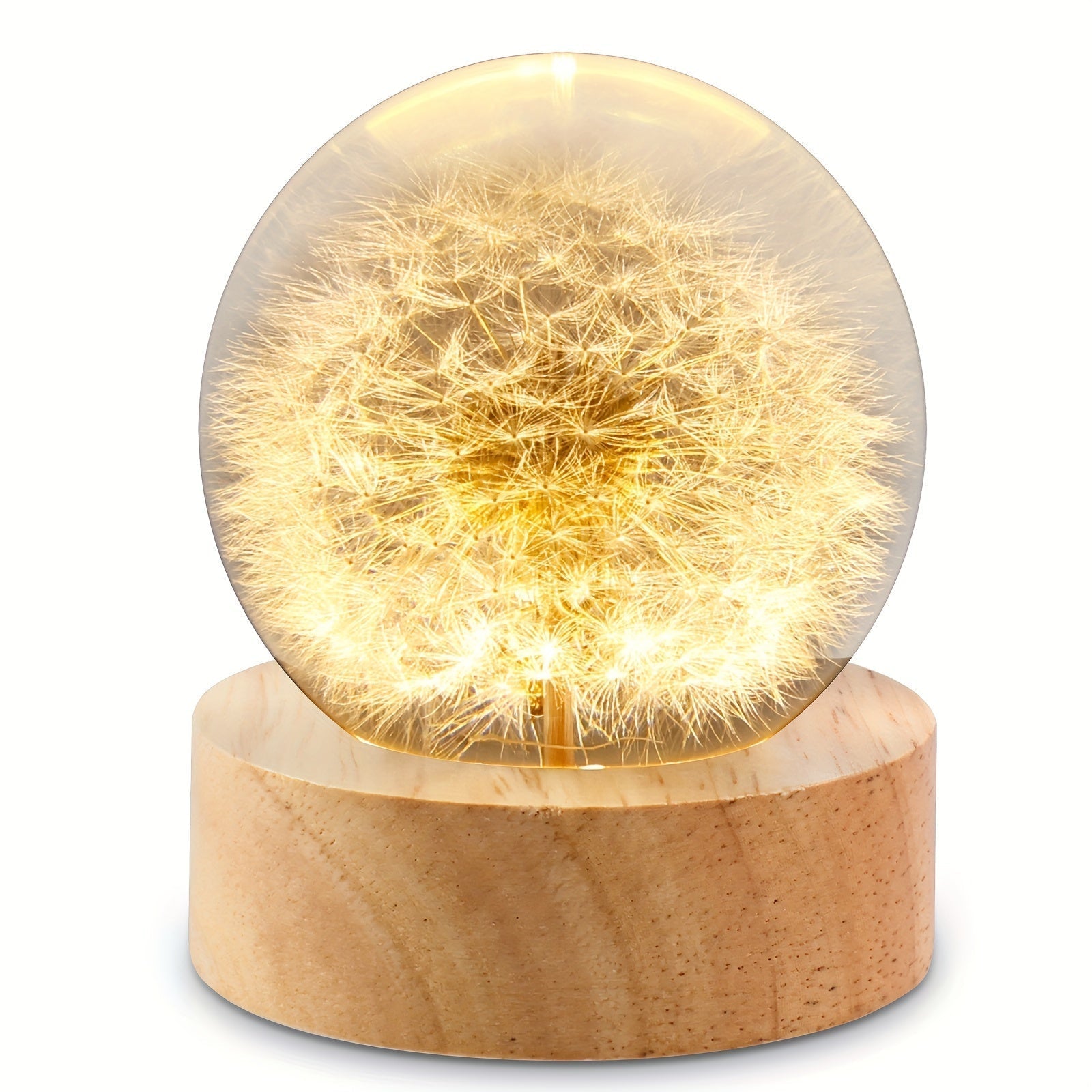 FluffGlow - Kristallen LED-bollamp voor een rustige, gezellige sfeer