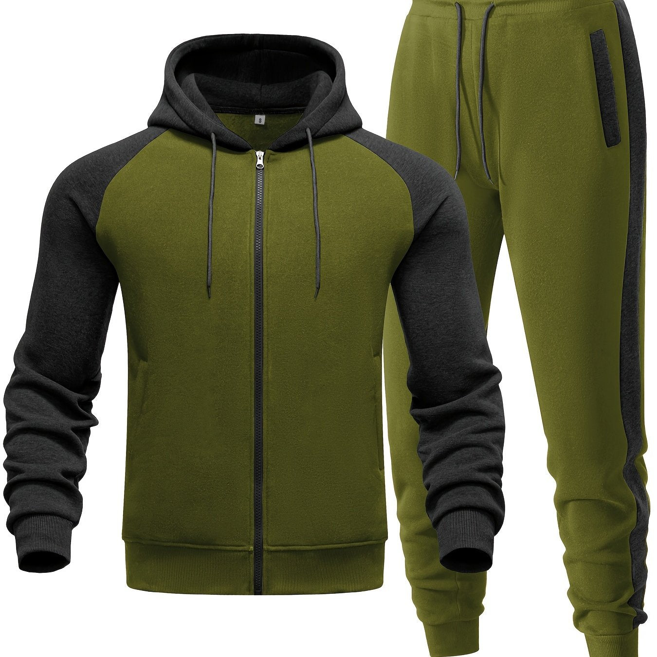 Caleb - Sportieve 2-delige set met capuchon en zakken