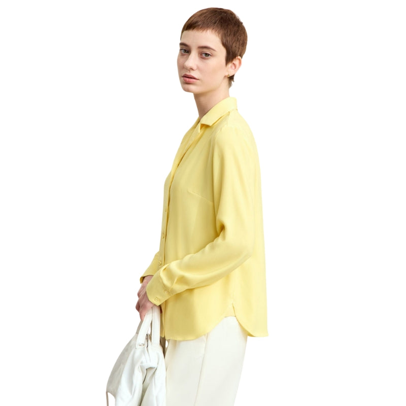 Hannah - Blouse met losse pasvorm en reverskraag