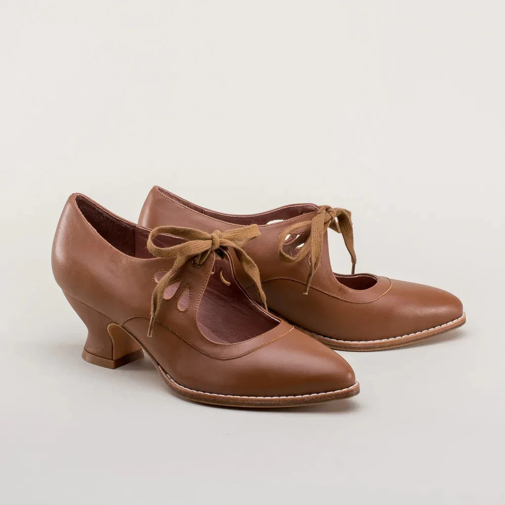Alsia - Elegante Schoenen met Hak en Verstelbare Veters