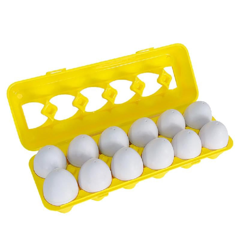 ShapeNest – Eierenpuzzelset voor kinderen met bijpassende vormen en heldere afbeeldingen