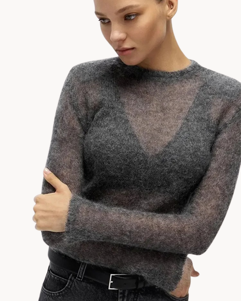 Sophia - Elegante V-hals trui met lange mouwen