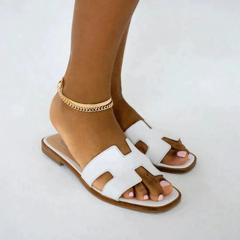 Jasmine - Open Teen Pantoffels met Uitgesneden Ontwerp