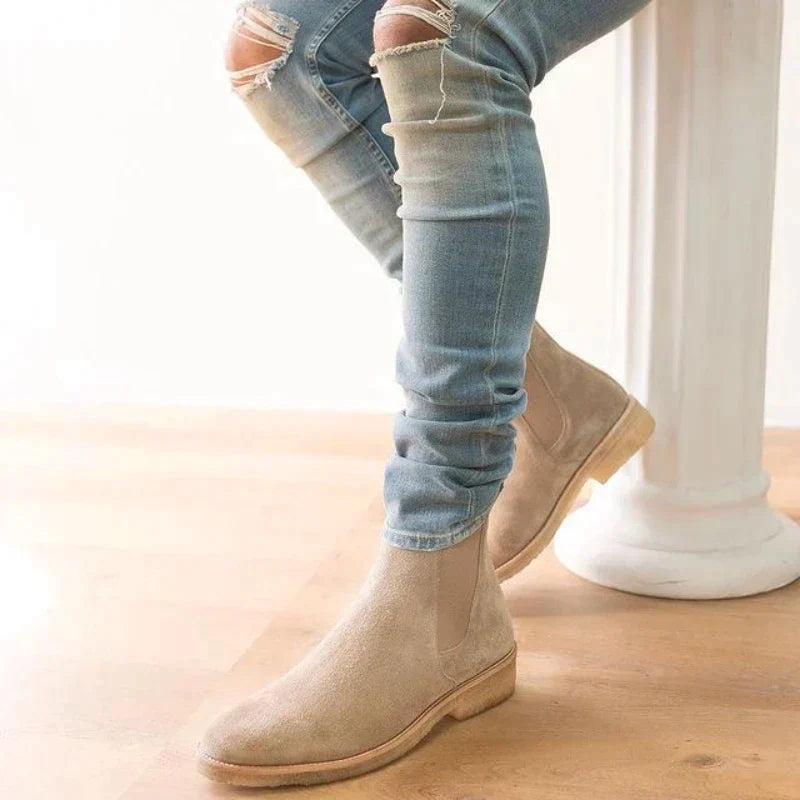 Maya - Casual Enkelboots met Antislipzool en Elastische Zijkanten