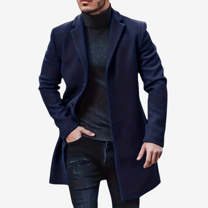 Richard – Langermige Trenchcoat met Knapjes