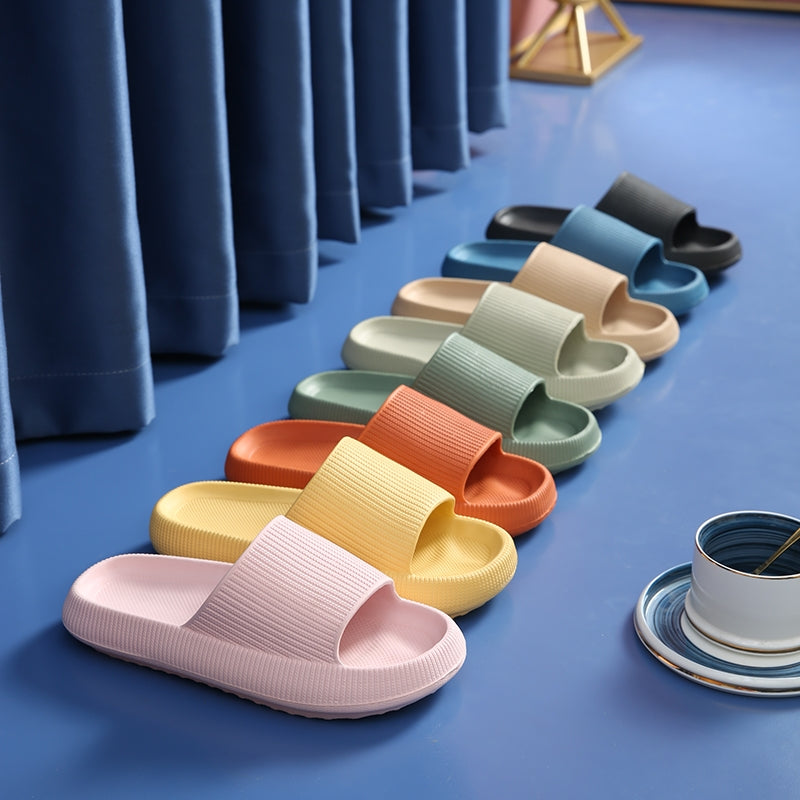 ComfoStep – Open Slippers met Dikke Platte Zool voor Dagelijks Gebruik