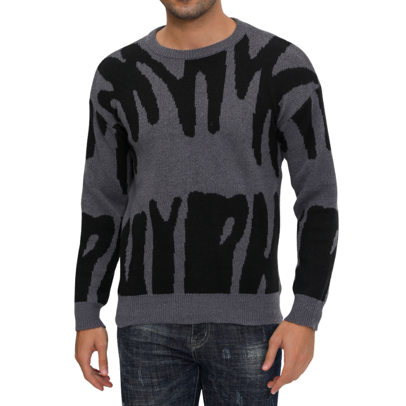 Edward – Trui met lange mouwen en moderne print