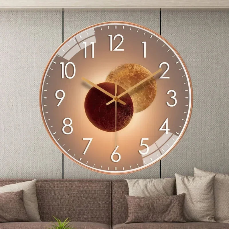 ClarityTime - Minimalistische wandklok met helder digitaal display en stille werking
