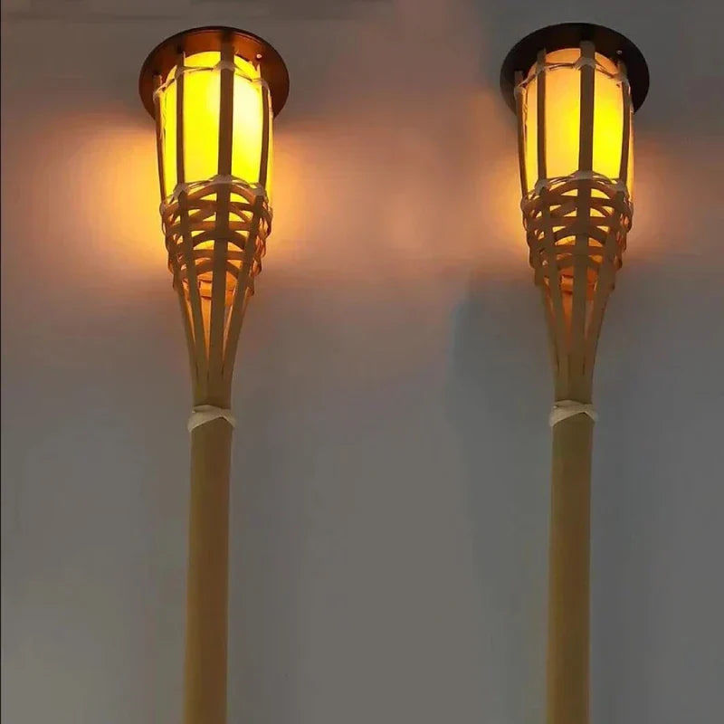 SunFlare – Set van 5 Zonnelampen in Fakkelstijl met Vlam-Effect LED en Weerbestendig Ontwerp