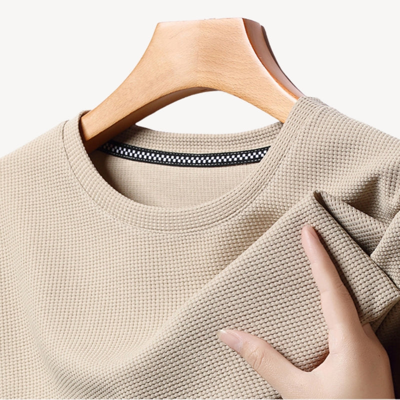 Owen – T shirt met korte mouwen en ademend wafelpatroon