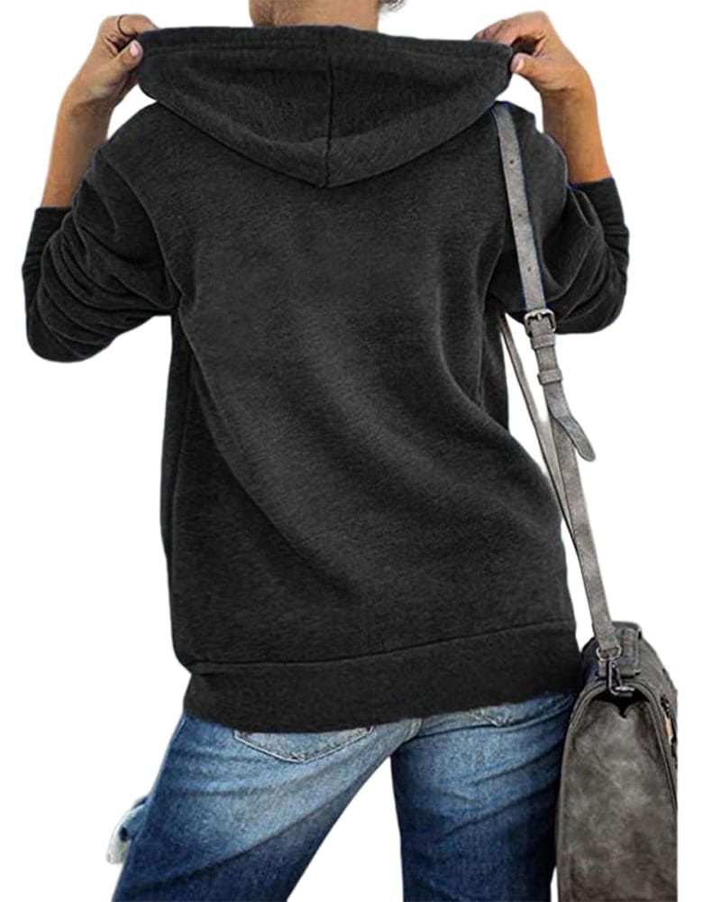 Tereza - Lichtgewicht Hoodie met ritssluiting en capuchon met trekkoord