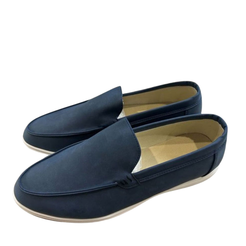 Dave – Klassieke Loafers van Runder Suède met Verfijnde Stiksels en Tijdloze Vorm