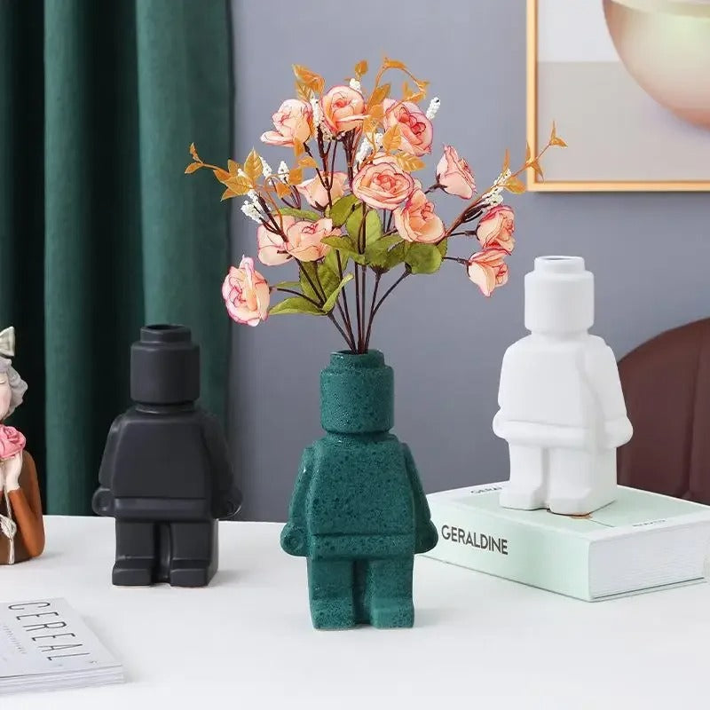 BloomMate - Eigenzinnige Lego-vaas voor persoonlijke decoratie | 1+1 Gratis