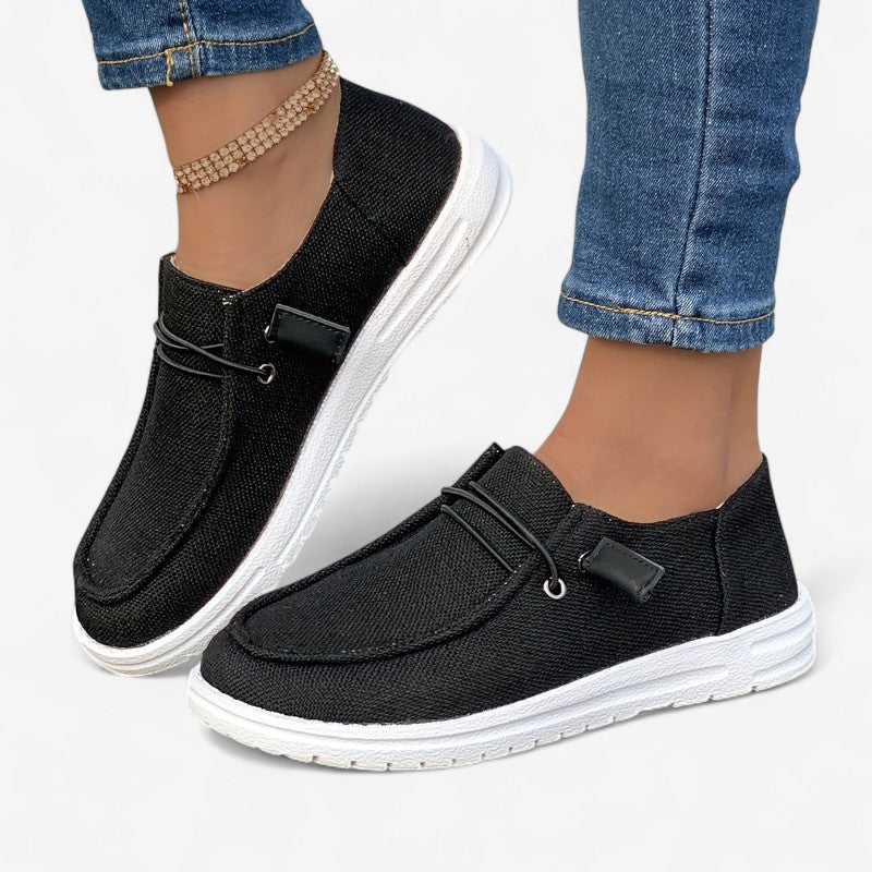 Sarah - Sneakers met Ronde Neus en Vetersluiting