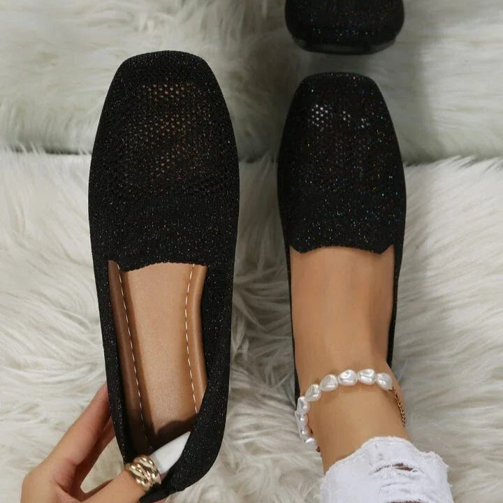 Lina - Lichtgewicht platte schoenen met ademende mesh en antislipzool