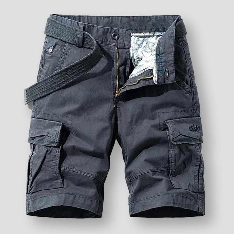 Mason - Functionele cargo shorts met meerdere zakken en verstelbare tailleband