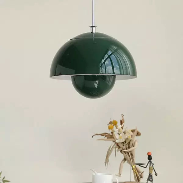 AuraSphere - Moderne hanglamp met gelaagd ontwerp en centraal bolaccent