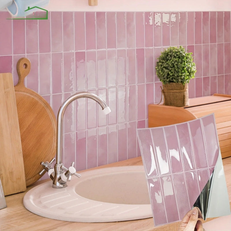 TileCraft – Waterdichte Zelfklevende 3D Muurtegel Stickers met Realistisch Effect