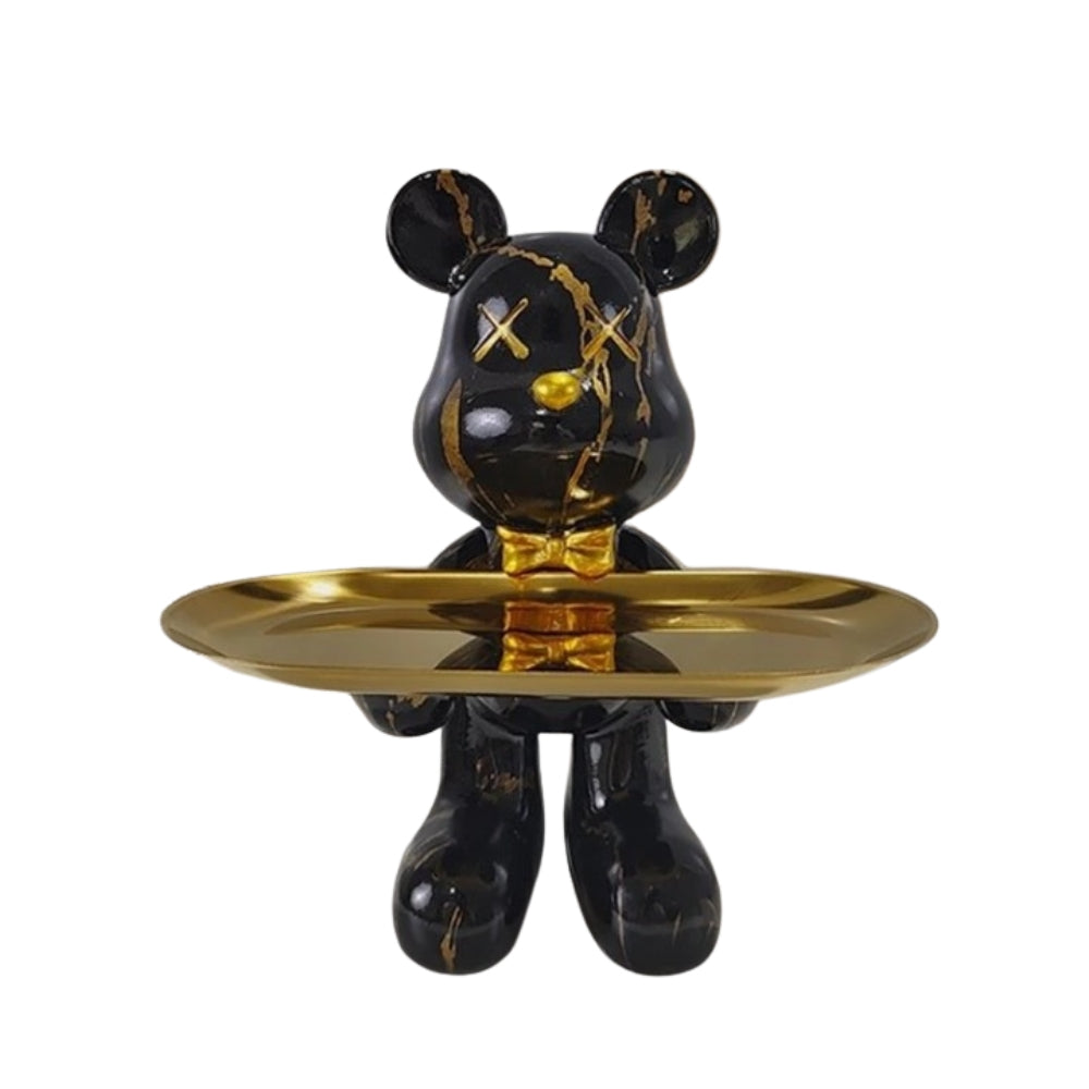MuseBears - Handgemaakt decoratief dienbladsculptuur voor het opbergen van kleine voorwerpen