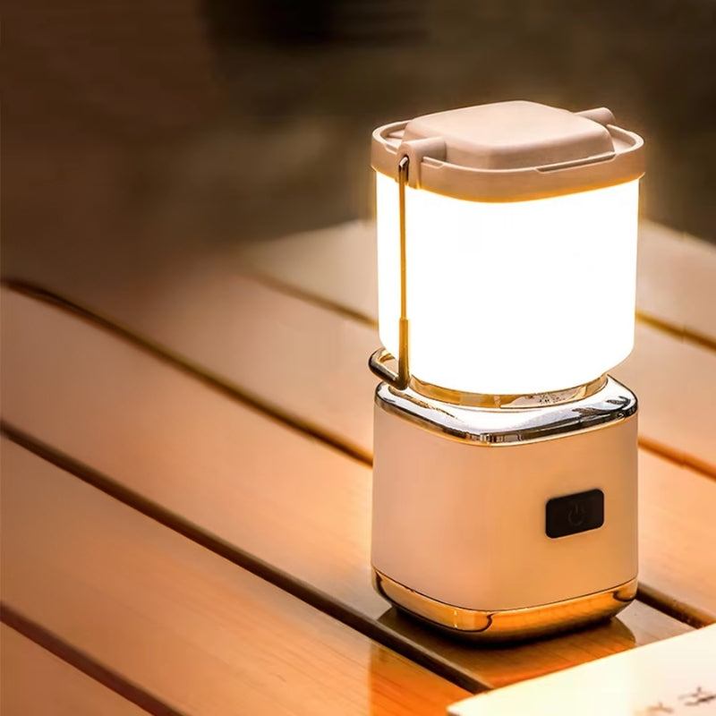 CampBeam – Multifunctionele LED Kampeerlamp met Ophanghandvat en USB Oplading
