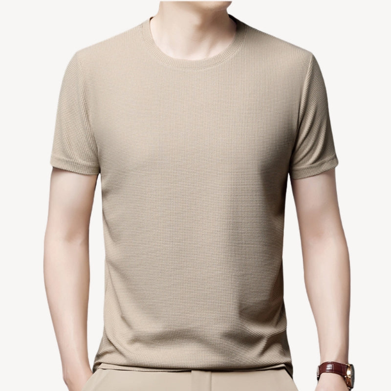 Owen – T shirt met korte mouwen en ademend wafelpatroon