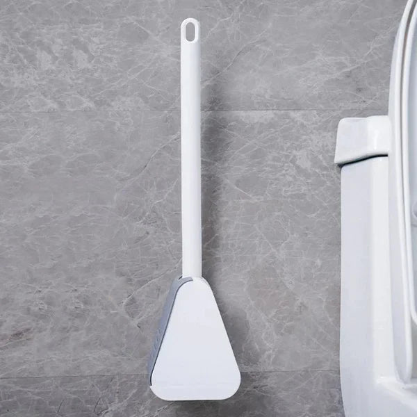 HygieneSwipe – Flexibele toiletborstel met platte kop en wandhouder voor bacterievrije reiniging