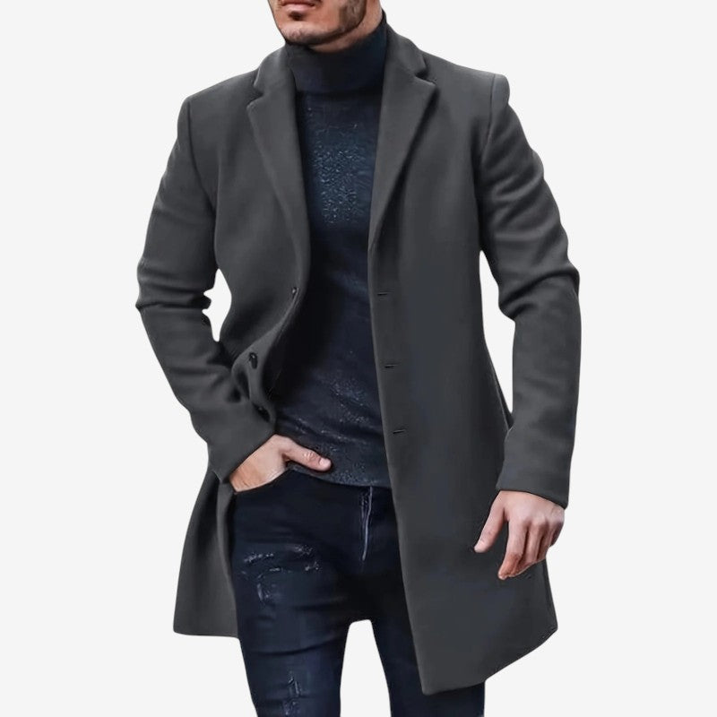 Richard – Langermige Trenchcoat met Knapjes