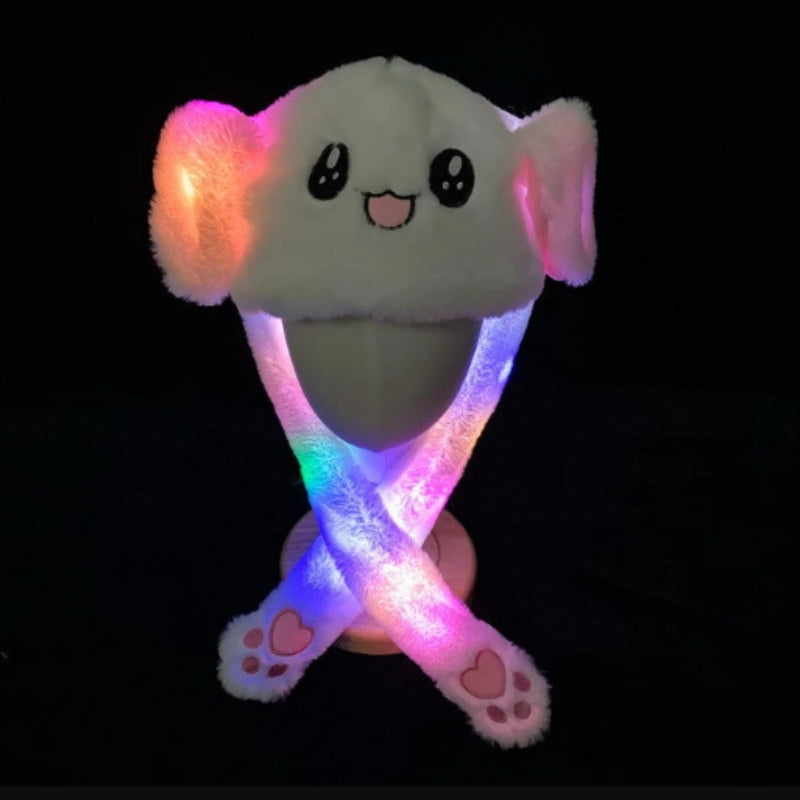 BunnyGlow - Bunny Hoed met Beweegbare Oren en LED Lichten
