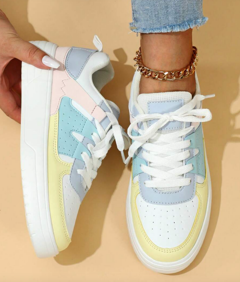 Valeen - Lichtgewicht sneakers met een leuk pastelpalet