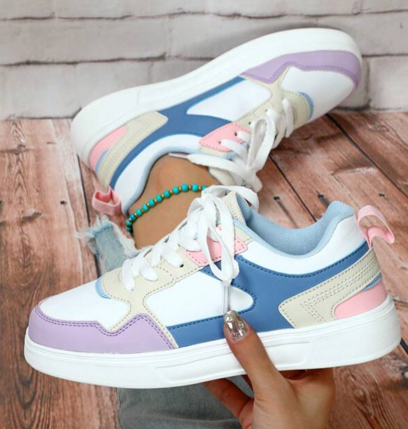 Valeen - Lichtgewicht sneakers met een leuk pastelpalet