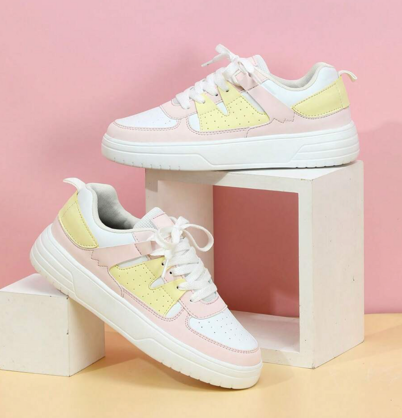Valeen - Lichtgewicht sneakers met een leuk pastelpalet