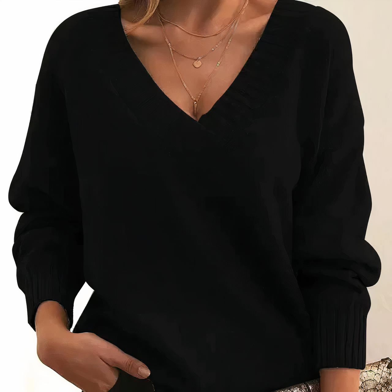 Janne - Kasjmier trui met V-hals voor modern comfort en stijl