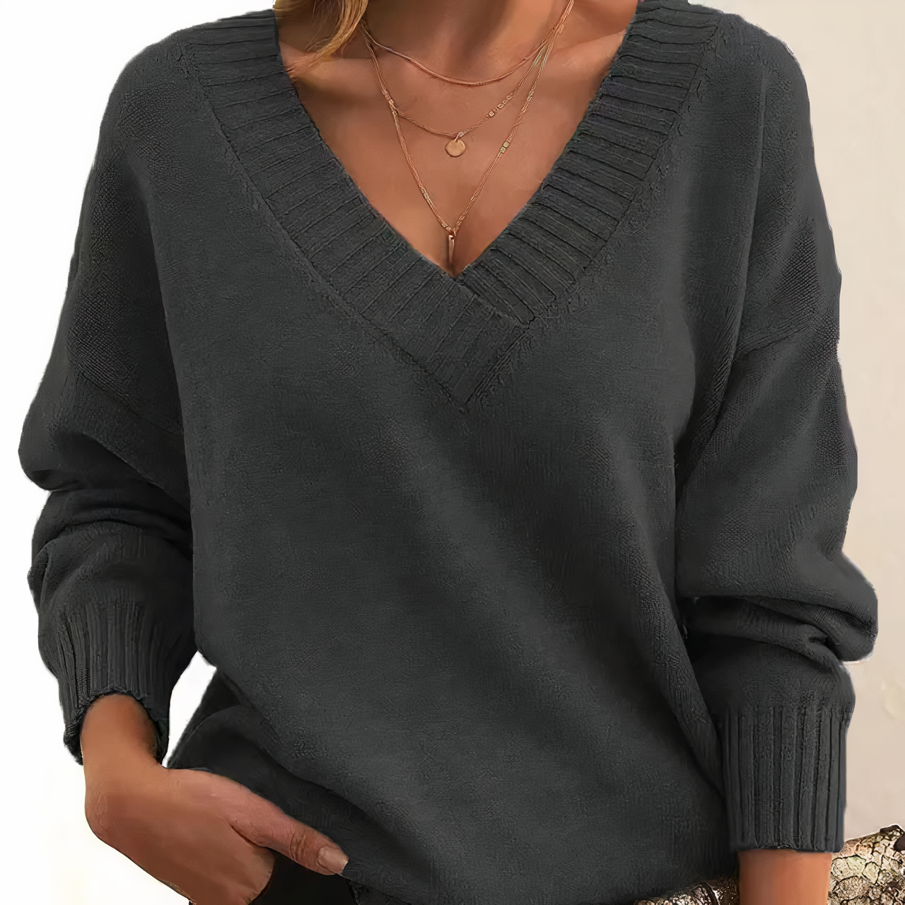 Janne - Kasjmier trui met V-hals voor modern comfort en stijl