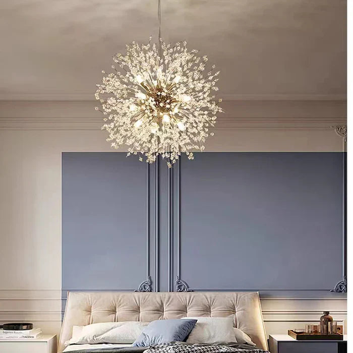 StarAura - Kristallen LED Hanglamp met Paardenbloem Geïnspireerd