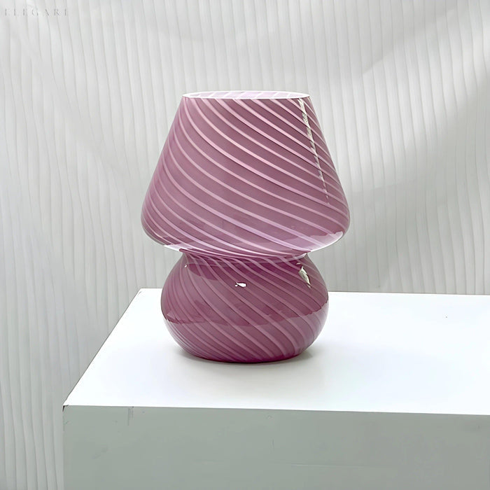MushGlow - Elegante Paddenstoel LED Glazen Lamp voor Stijlvolle Kamerinrichting