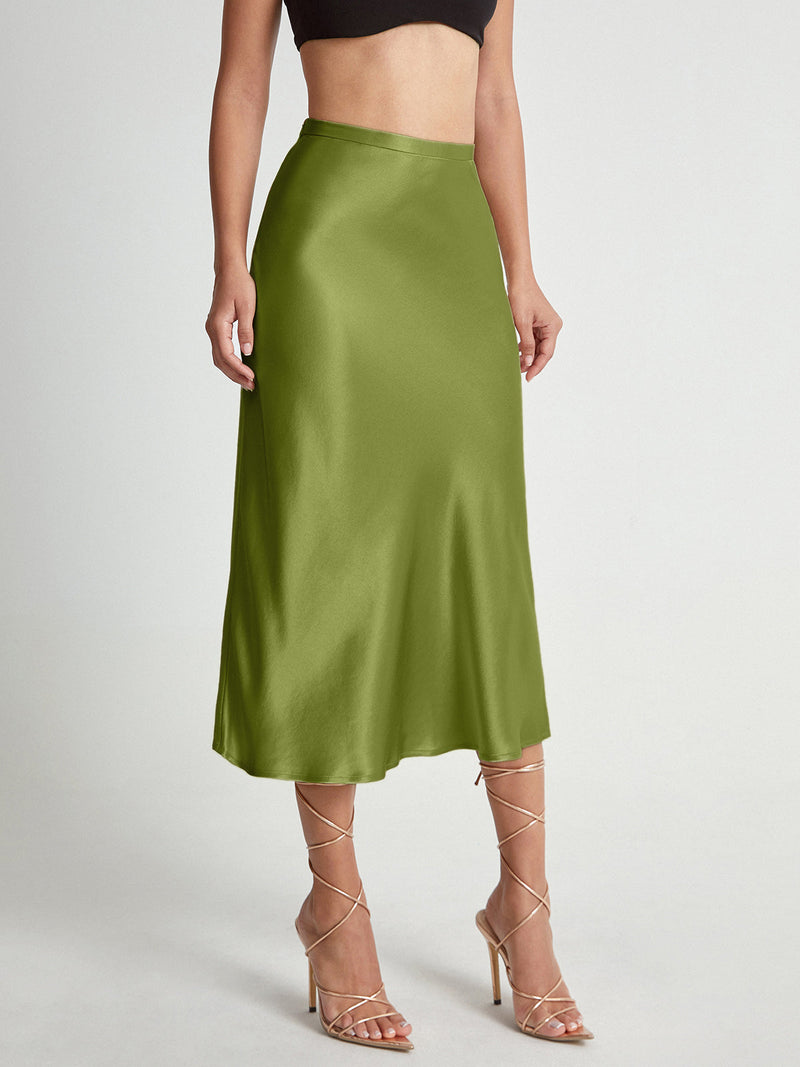 Sophia – Elegante halflange rok met een vloeiend silhouet en flatterende, op maat gemaakte taille
