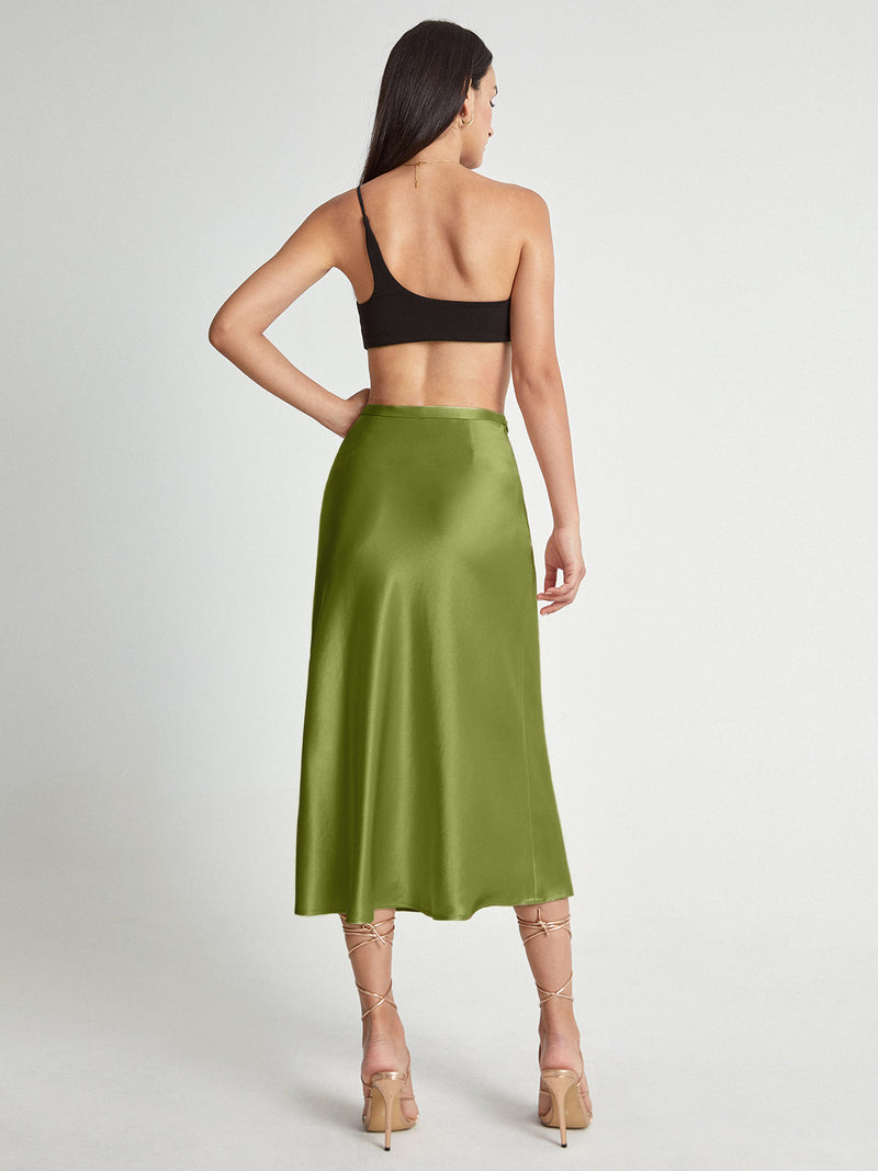 Sophia – Elegante halflange rok met een vloeiend silhouet en flatterende, op maat gemaakte taille