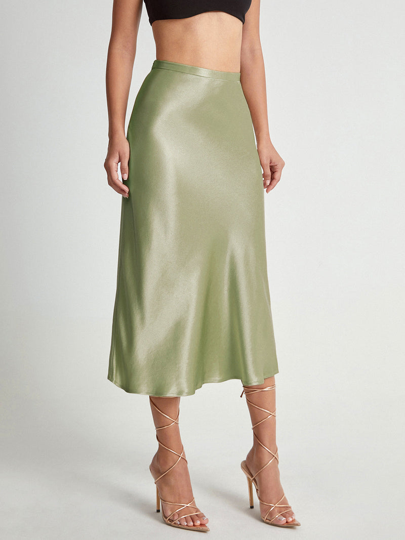 Sophia – Elegante halflange rok met een vloeiend silhouet en flatterende, op maat gemaakte taille
